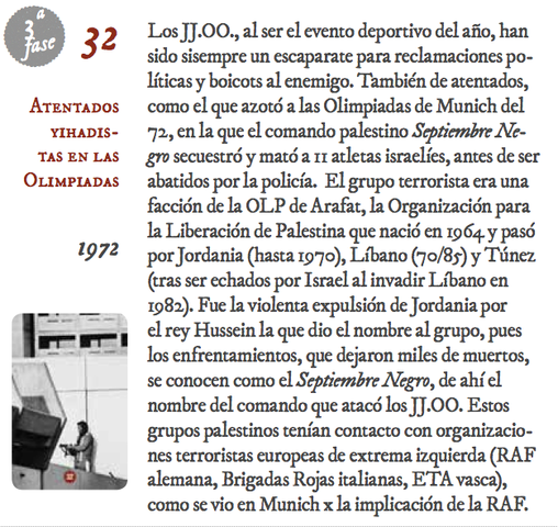 32. Atentados yihadistas en las Olimpiadas