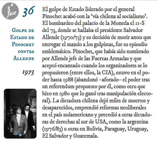 36. Golpe de Estado de Pinochet contra Allende