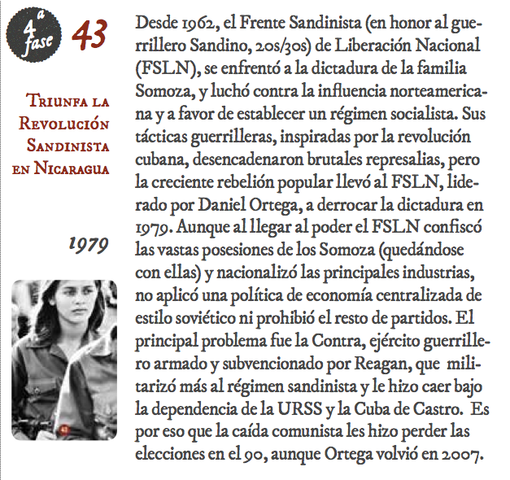43. Triunfa la revolución sandinista en Nicaragua