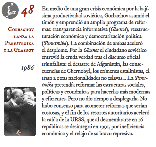 48. Gorbachov lanza la Perestroika y la Glasnot