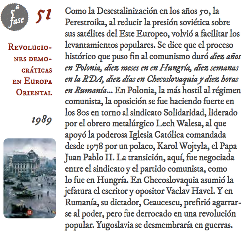 51. Revoluciones democráticas en Europa Oriental