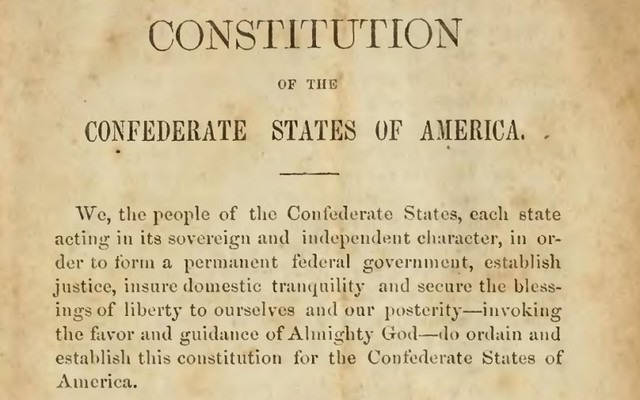confederate constitution Adopted