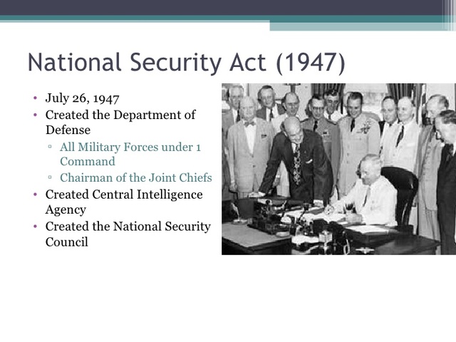 National Security Act of 1947