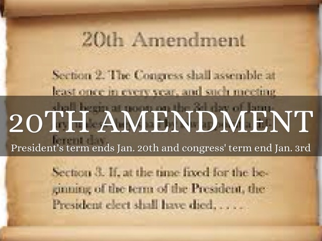 20th Amendment