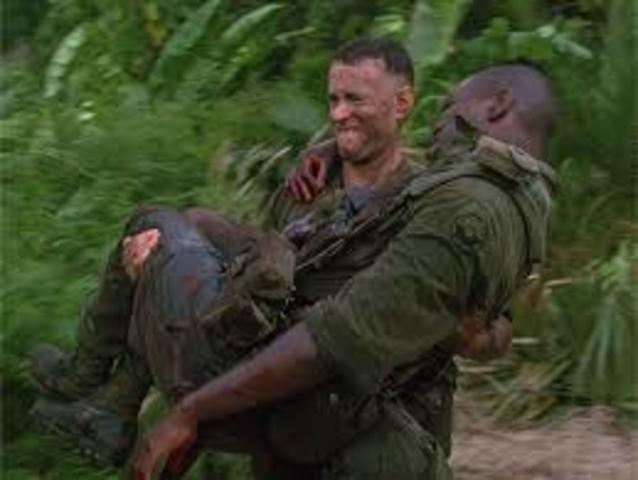 Forrest saves the members of his platoon in battle