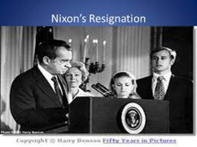 Nixons resignition