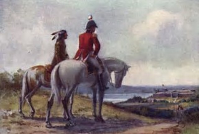 Tecumseh Joins the British During the War or 1812