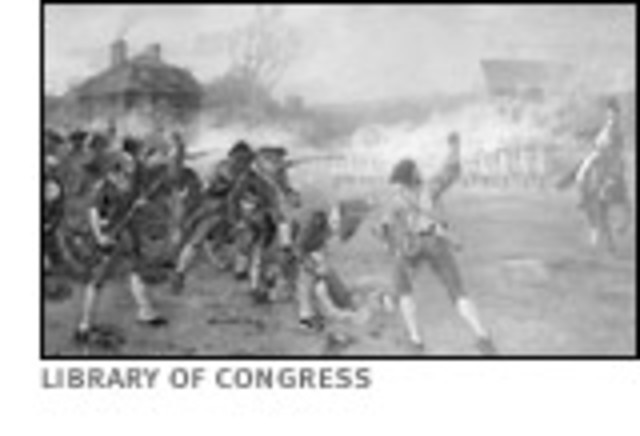 First Shots at Revolutionary war