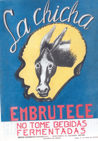 SE PROHIBE EL CONSUMO DE CHICHA