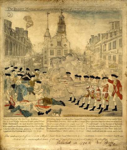 Paul Revere made an engraving about the Boston Massacre.