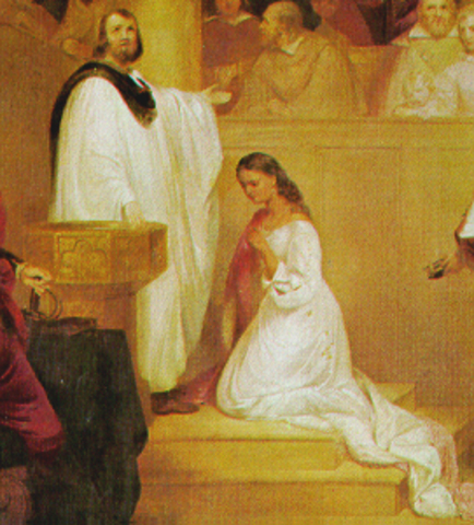 Pocahontas is baptized