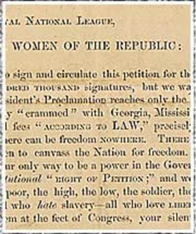 1863- Stanton and Anthony