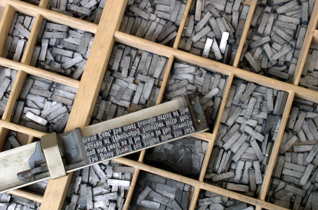 Imprenta de tipos móviles