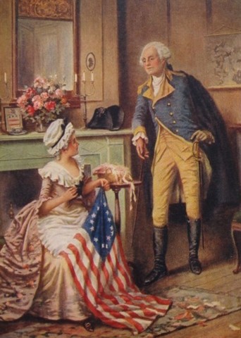 Betsy Ross meets With the Comittee