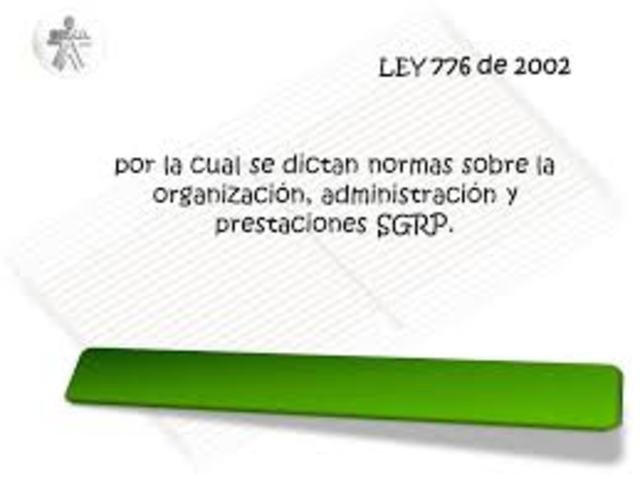 LEY 776 EN COLOMBIA