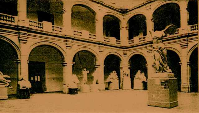 Inauguración de la Academia de San Carlos en Bellas Artes.