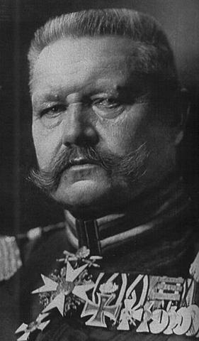 German President Hindenburg dies.