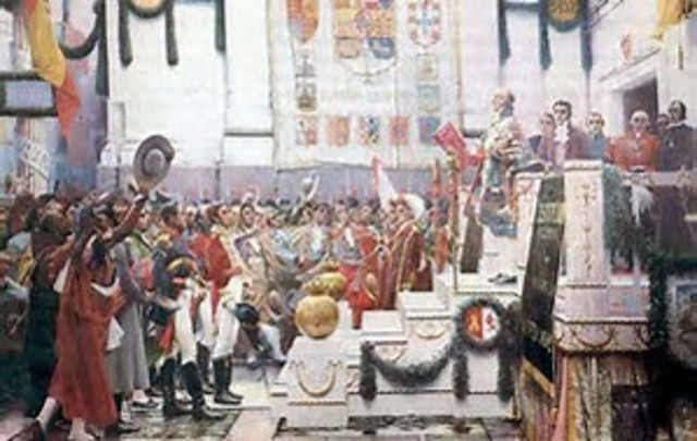 Aprobación de la Constitución de Cádiz.