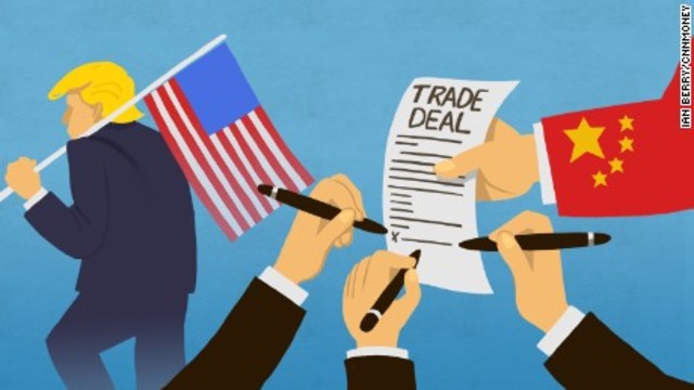 United States and China Trading