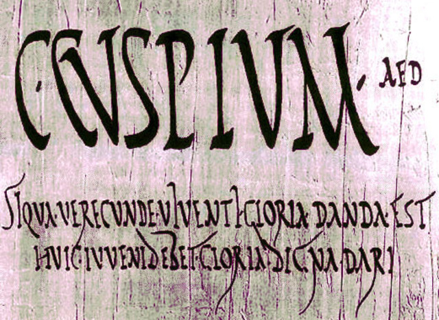 ESCRITURA RUSTRICA-SIGLO V