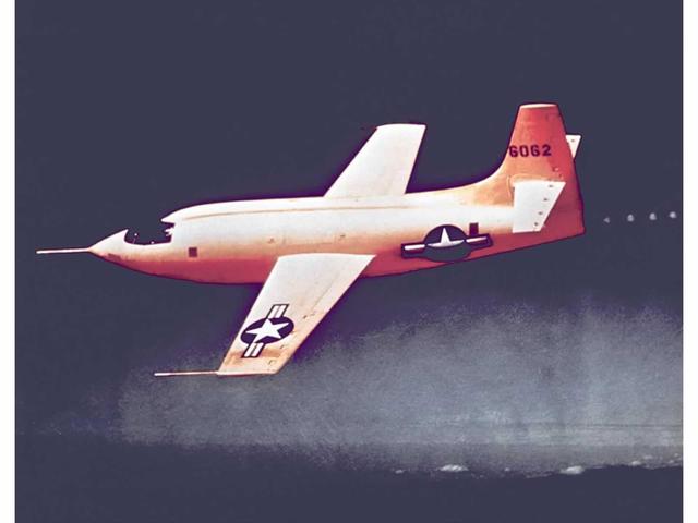 First Plane to Break Sound Barrier