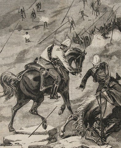 Colonel Wood's expedition against Hlobane Mountain heavily defeated