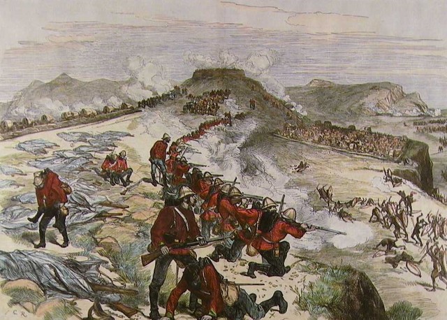 Zulu attack on Wood's base at Khambula repulsed