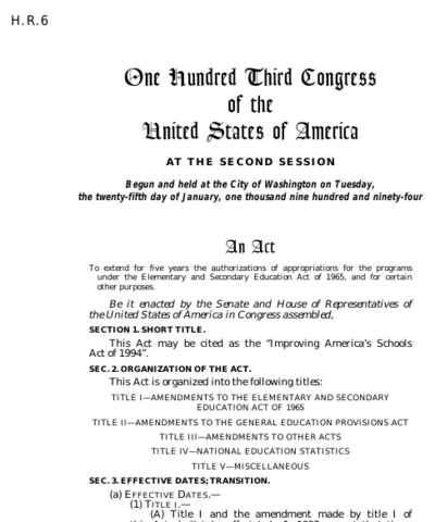 Improving Americas Schools Act