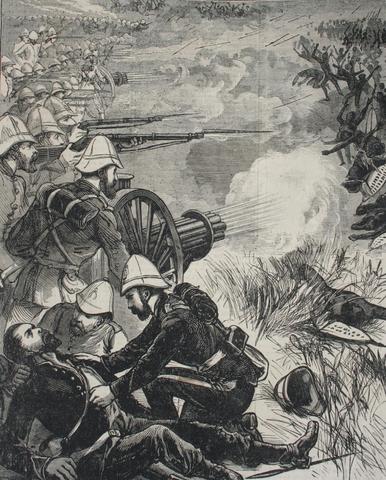 Lord Chelmsford defeats Zulu at Ulundi in the last great battle of the war