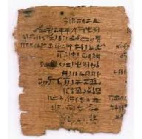 Etapa de Invención del papel