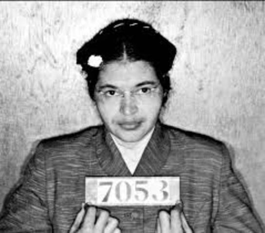 Rosa Parks Refuses to Give Up Her Seat on a Bus