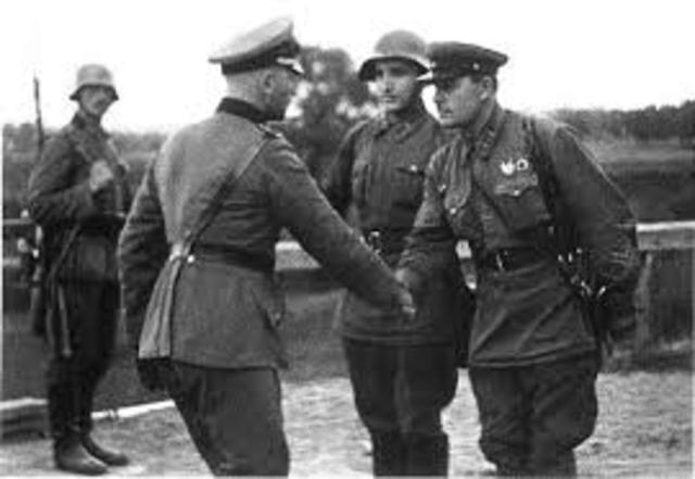 France and Britain promise to keep the Polish border safe from the Germans