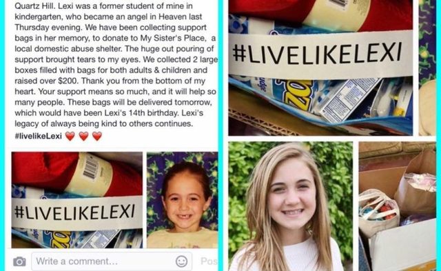 #LiveLikeLexi Donations