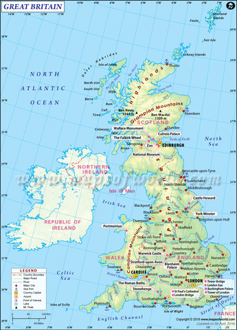 map of Britain