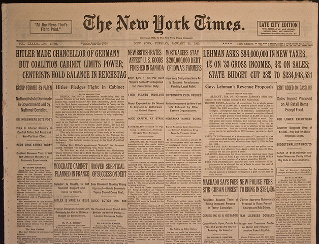 Hitler appointed Chancellor of Germany