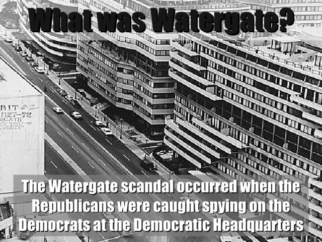Water Gate Scandal