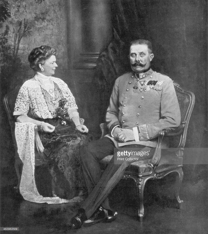 the Austro-Hungarian Archduke Franz Ferdinand and his wife Sophie Chotek were assassinated in Sarajevo.