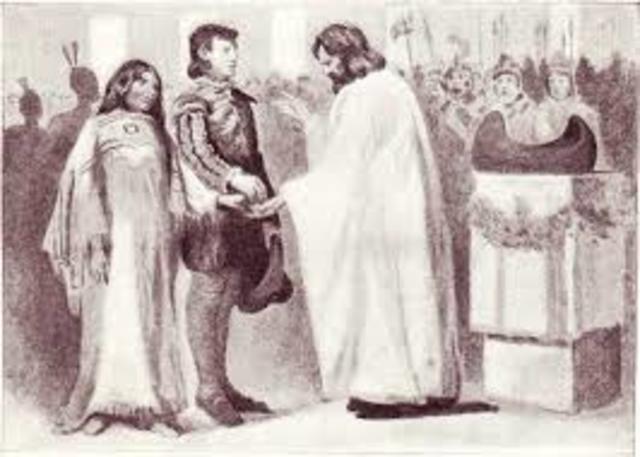 Pocahontas dies of a severe illness