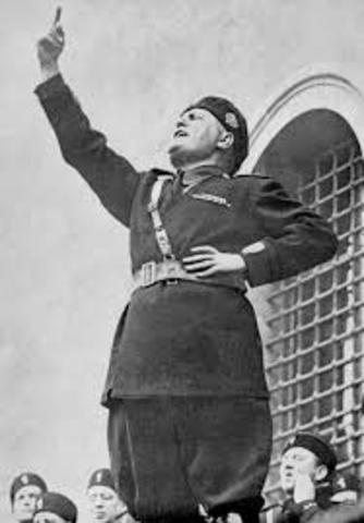 Mussolini Named Prime Minister of Italy