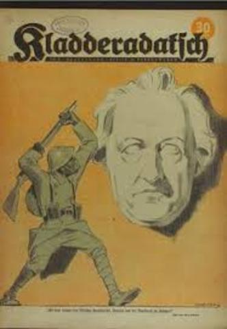 Hitler sends troops into Rhineland