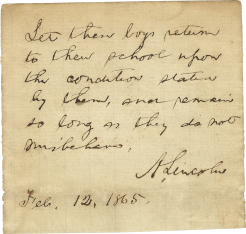 President Lincoln Requests Army
