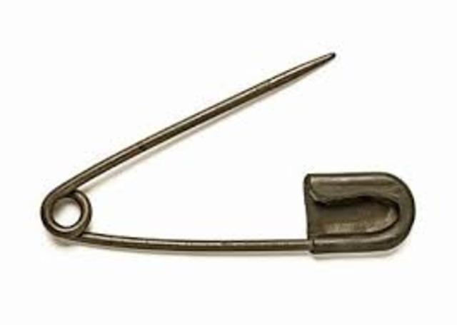 Walter Hunt was granted US patent for his safety pin