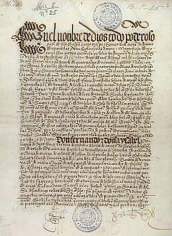 Firma del Tratado de Tordesillas