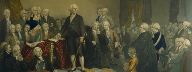 Washington Signs First Act in Congress