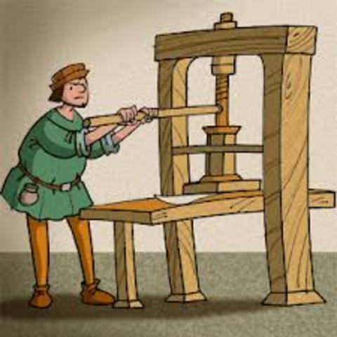 invencion de la IMPRENTA por Johannes Gutenberg