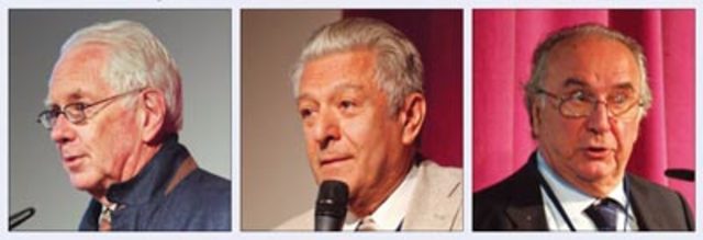 Sheldon Glashow, John Iliopoulos, y Luciano Maiani