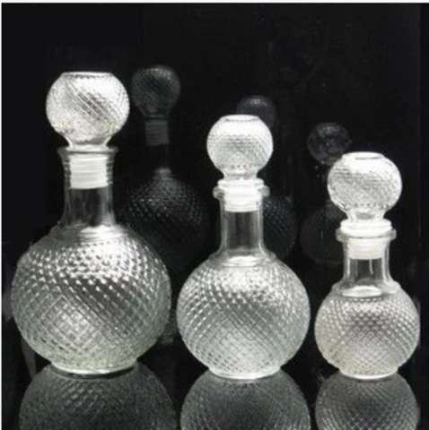 Envases de vidrio hechos de cristal de plomo
