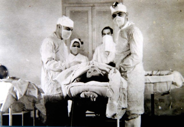 Primera intervención quirúrgica con anestesia.