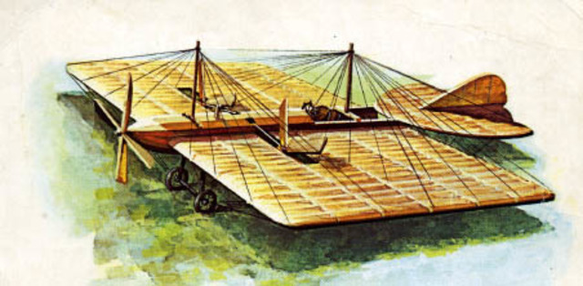 Первый в мире полет самолета конструкции А.Ф. Можайского.