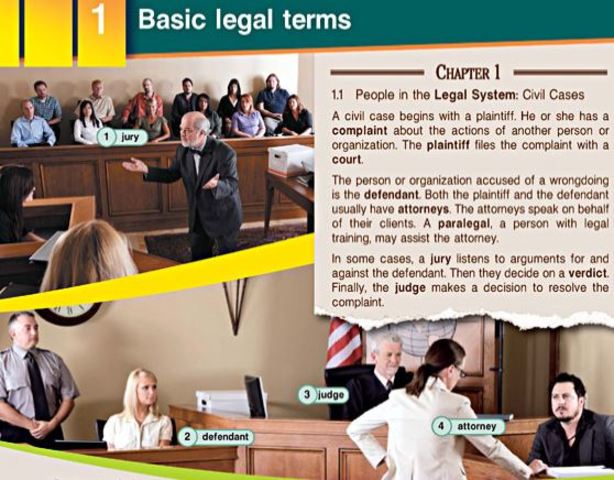 Unit 1, Basic legal terms